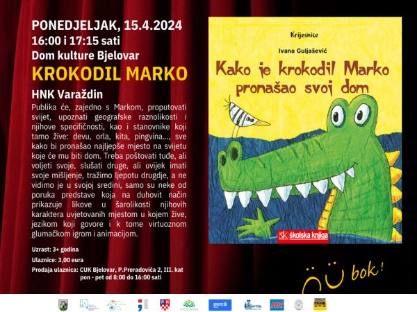 BOK FEST ZA DJECU I MLADE 2024 - PREDSTAVA “Krokodil Marko”